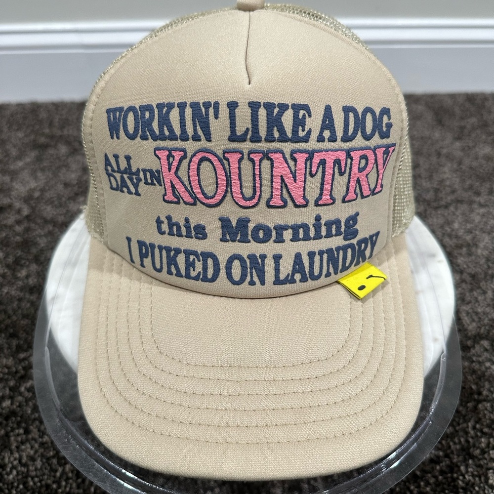 Kapital Kountry Workin’ Like a Dog Trucker Tan Hat 2020 - Picture 3 of 10